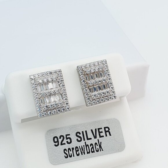 "925 Sterling Silver Cubic Zirconia Earrings, U19254807 - Picture 7 of 11